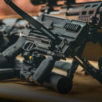 SteamBow arrow launcher