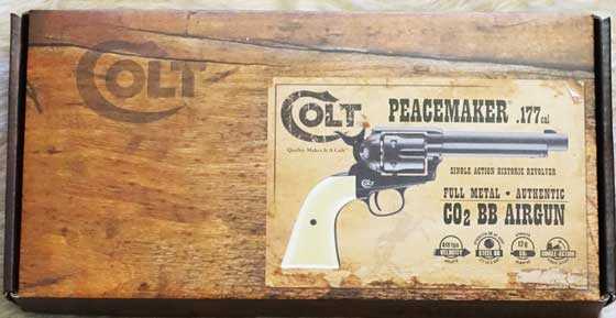 Colt Single Action Army BB revolver box