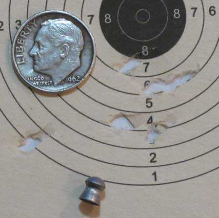 Colt Peacemaker JSB RS pellet target