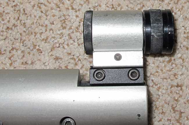 FWB front sight with riser installed