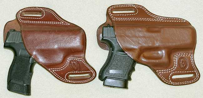 holstered Glock and P365
