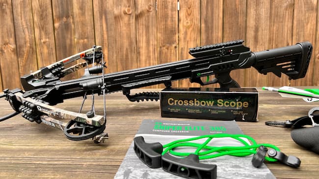 crossbow setuo with scope
