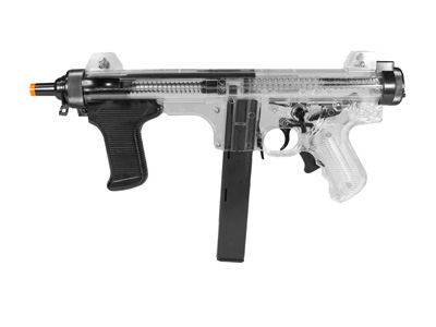 Beretta PM12S Spring Airsoft SMG, Clear