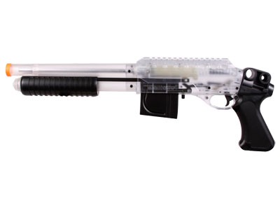 Crosman Stinger S32P Airsoft Shotgun, Clear/Black