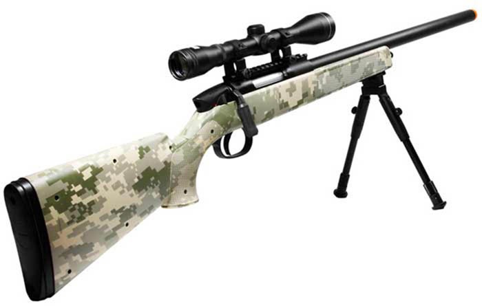 UTG Master Army Digital Camo Sniper Airsoft Rifle Loadout