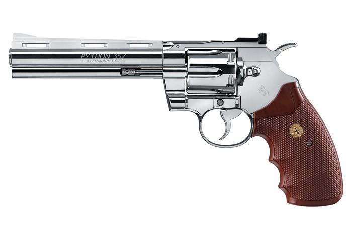 Colt Python CO2 Revolver, Chrome. Air guns | Pyramyd Air