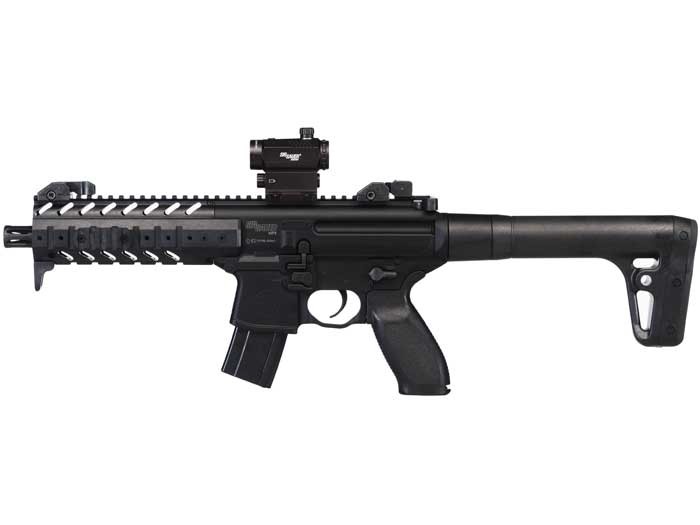 SIG Sauer MPX CO2 Rifle, Dot Sight, Black