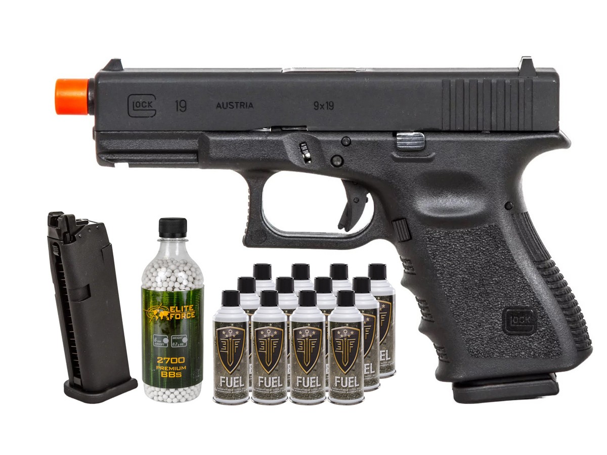 Umarex Elite Force Glock 19 Gen3 GBB Airsoft Pistol Kit