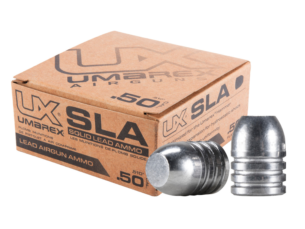SLA - Solid Lead Ammo - by Umarex, .50 cal., 350 grain flat nose