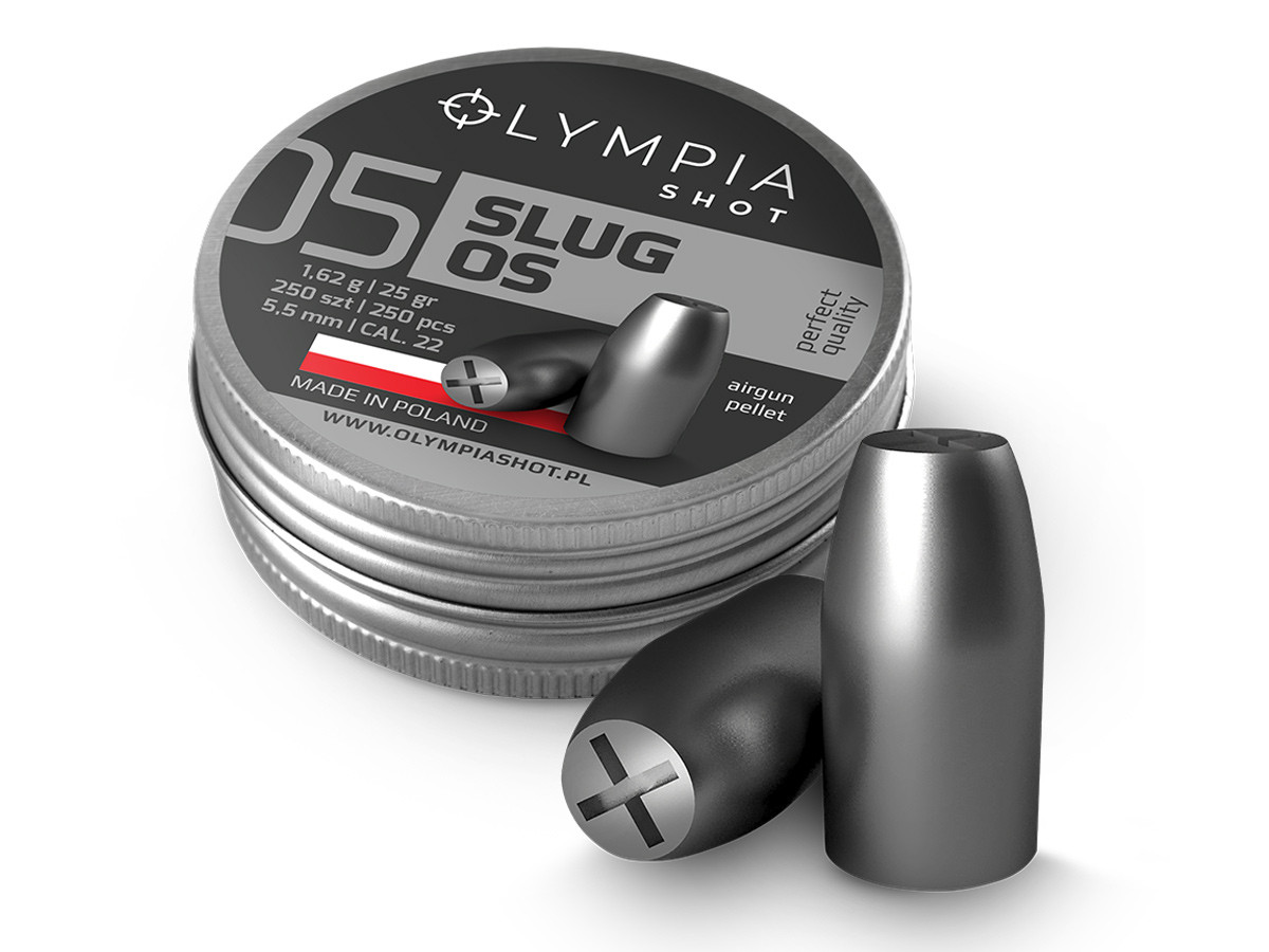 Olympia Shot Slug OS, .22cal, 25gr, Hollowpoint, 250ct | Pyramyd AIR