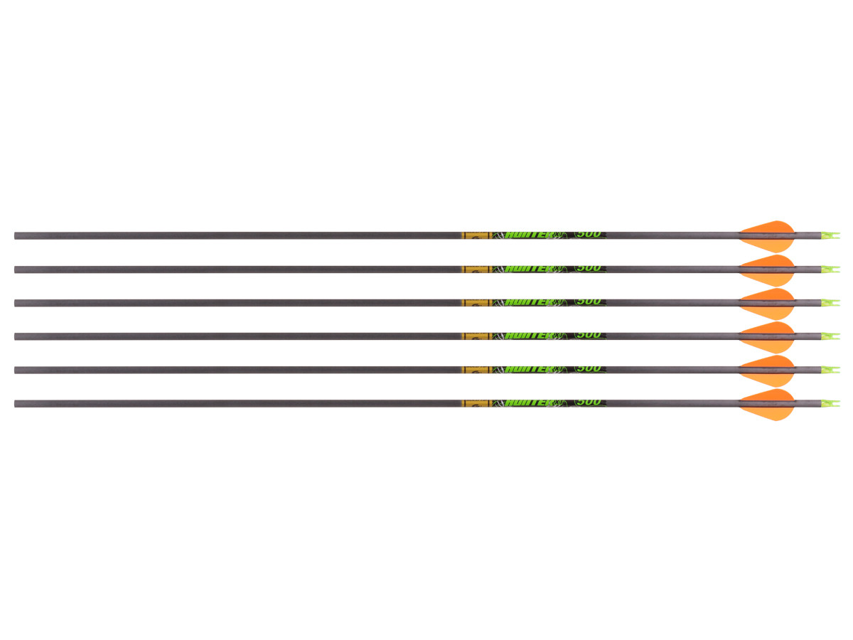 Gold Tip Hunter XT 500 Spine Arrows, 6 Pack