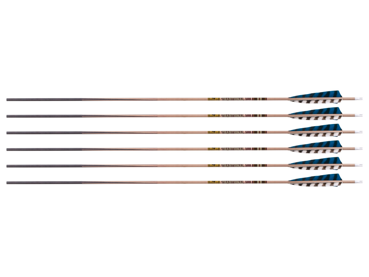 Gold Tip Traditional Classic XT 500 Spine Arrows, 6 Pack