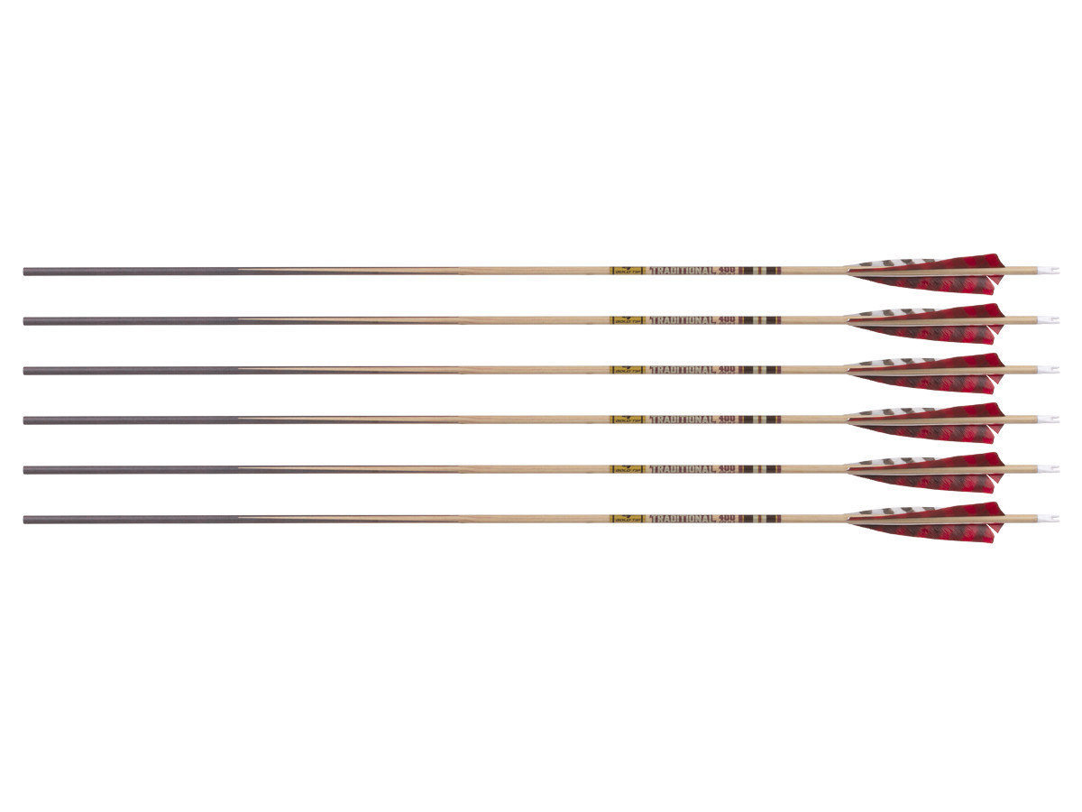Gold Tip Traditional Classic XT 400 Spine Arrows, 6 Pack