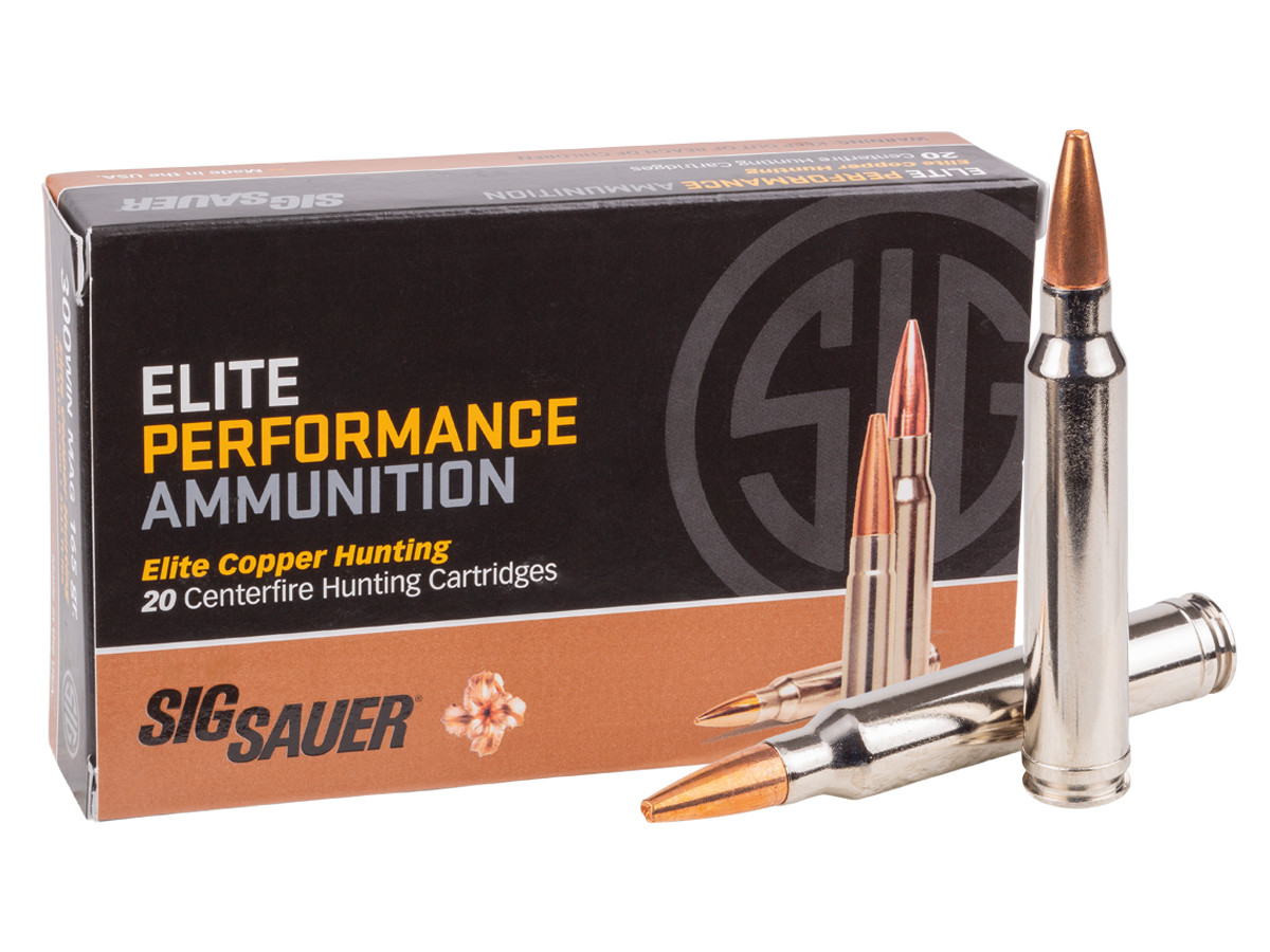 SIG Sauer .300 Winchester Magnum Elite Series Copper, 165gr, 20ct