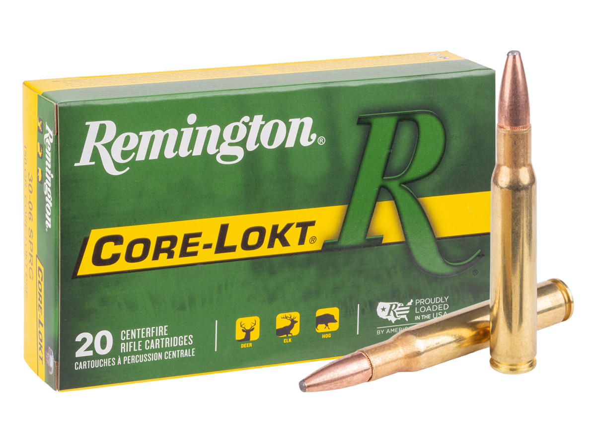 Remington .30-06 Springfield Core-Lokt Soft Point, 150gr, 20ct