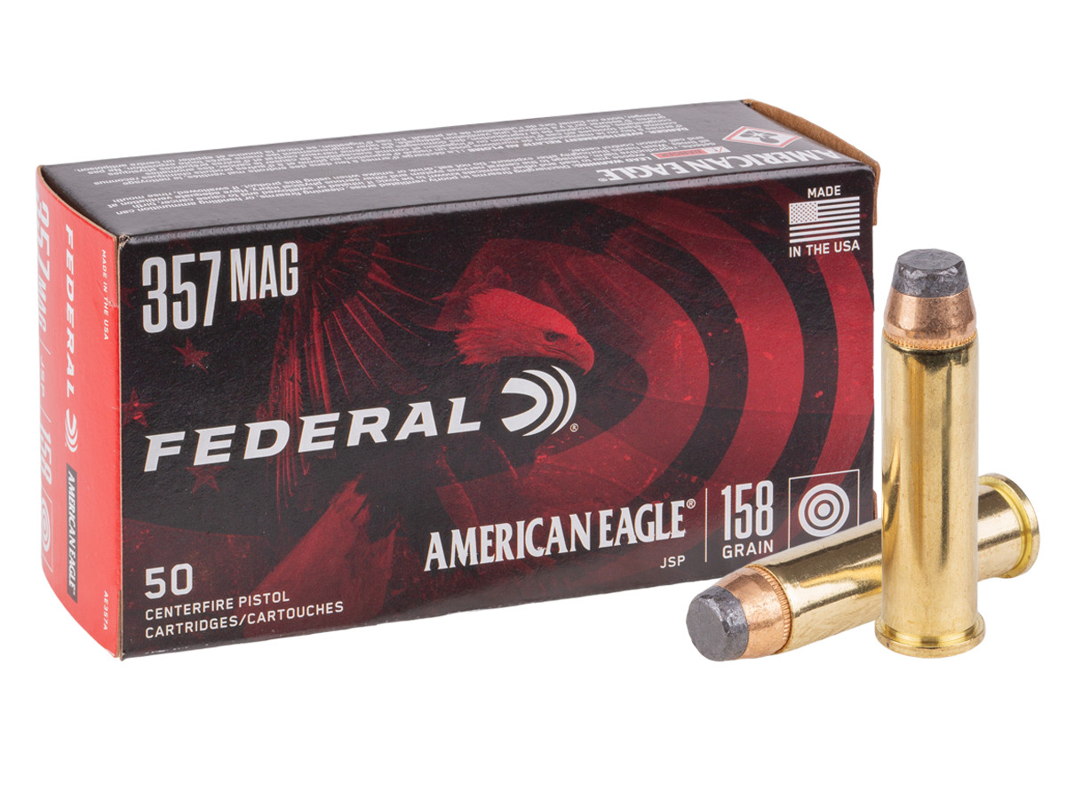 Federal .357 Magnum American Eagle Handgun JSP, 158gr, 50ct