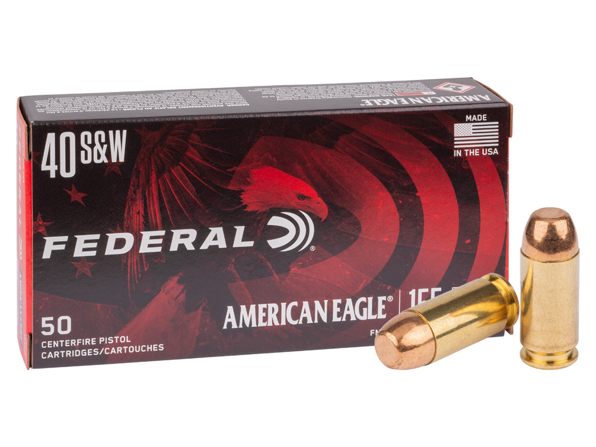 Federal .40 S&W American Eagle Handgun FMJ, 155gr, 50ct