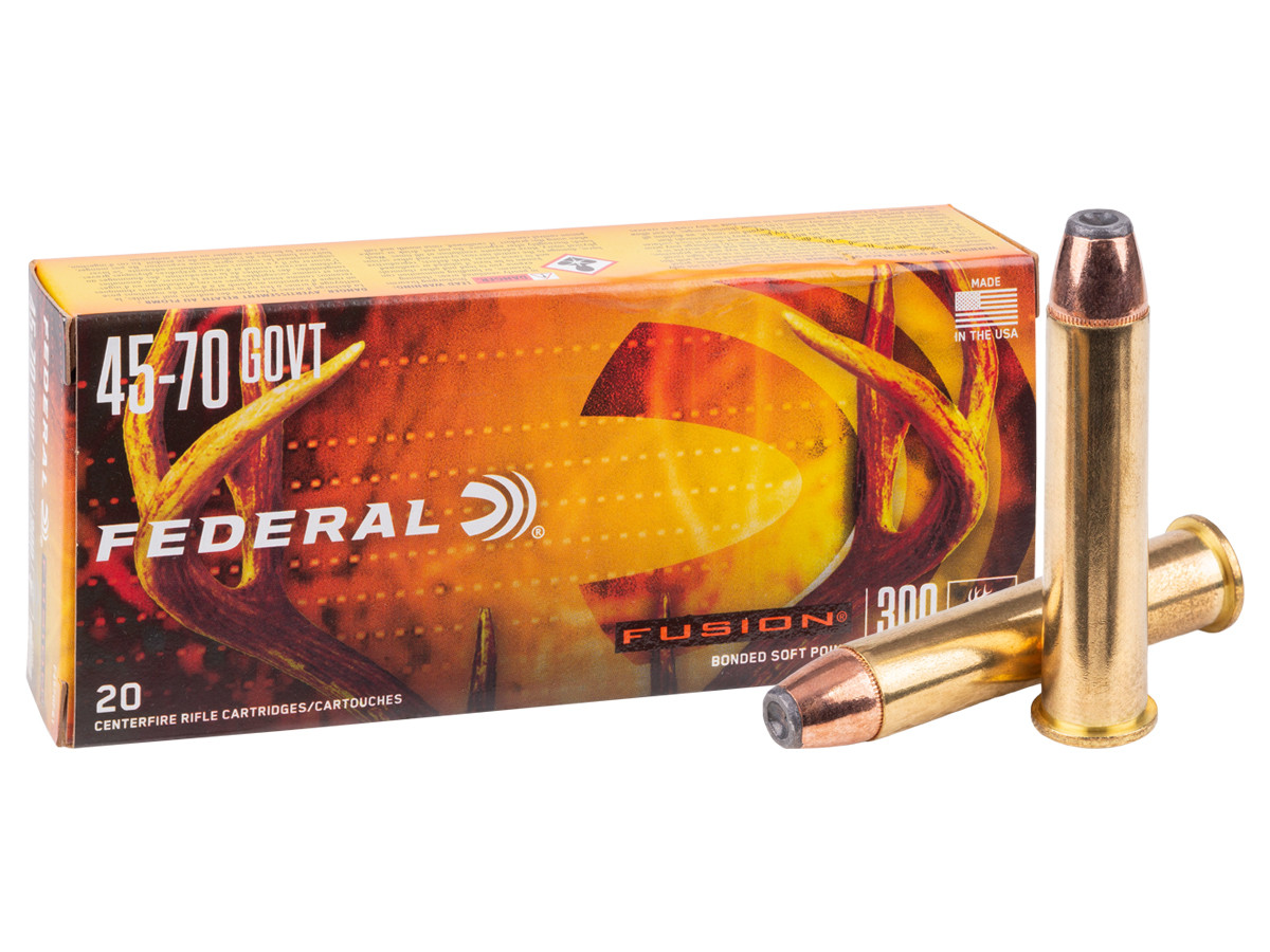 Federal .45-70 Government Fusion Soft Point, 300gr, 20ct