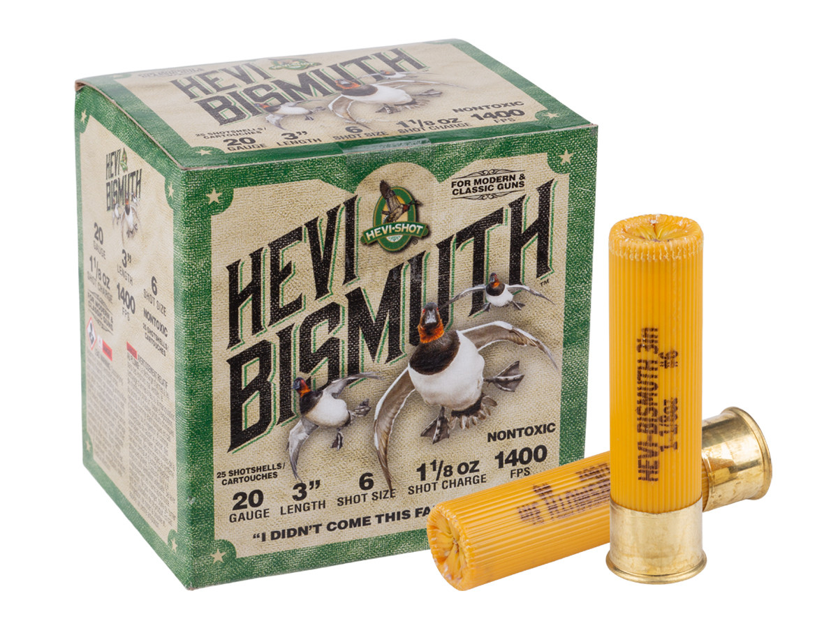 HEVI-Shot 20GA HEVI-Bismuth 1 1/8oz, 6 Shot, 25ct