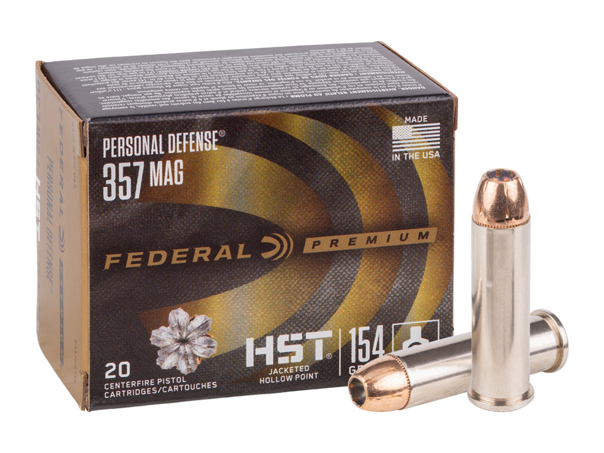 Federal Premium .357 Magnum Personal Defense HST JHP, 154gr, 20ct