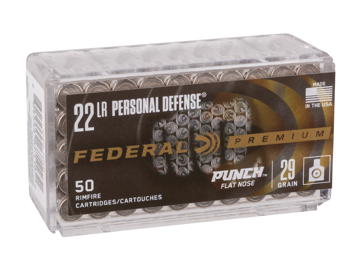 Federal Premium .22 LR Punch Personal Defense, 29gr, 50ct