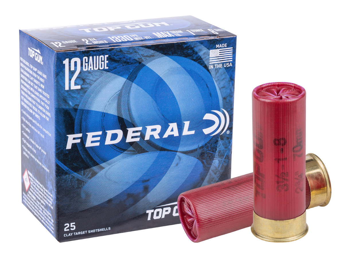 Federal 12GA Top Gun 1oz, 8 Shot, 25ct