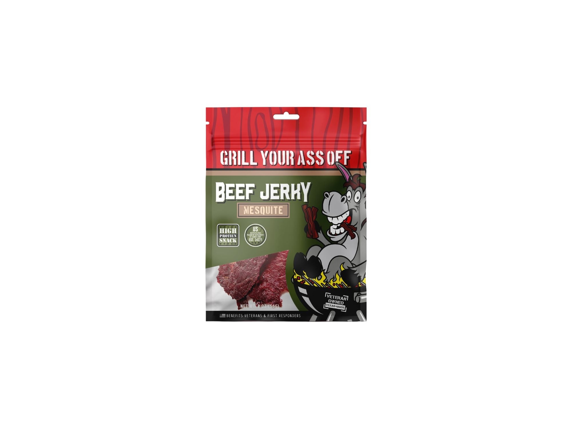 Grill Your Ass Off Mesquite Beef Jerky