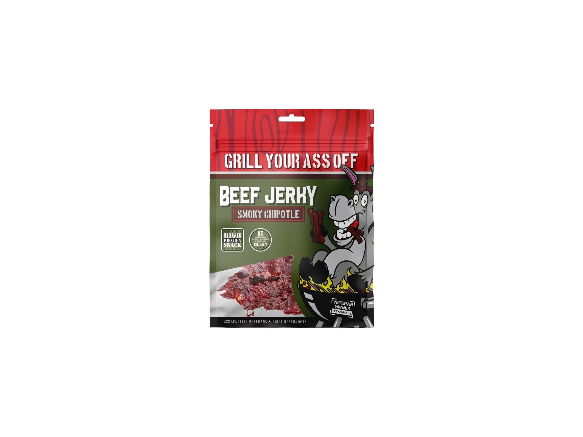 Grill Your Ass Off Smoky Chipotle Beef Jerky