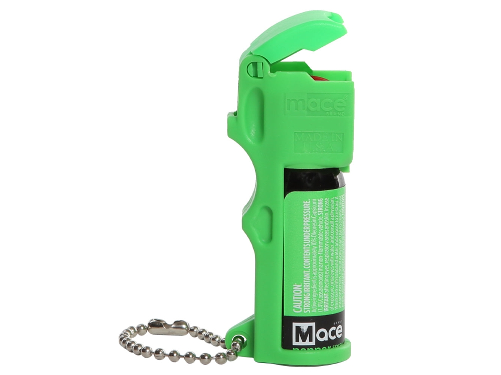 Mace Brand Pocket Size Pepper Spray Keychain, Neon Green