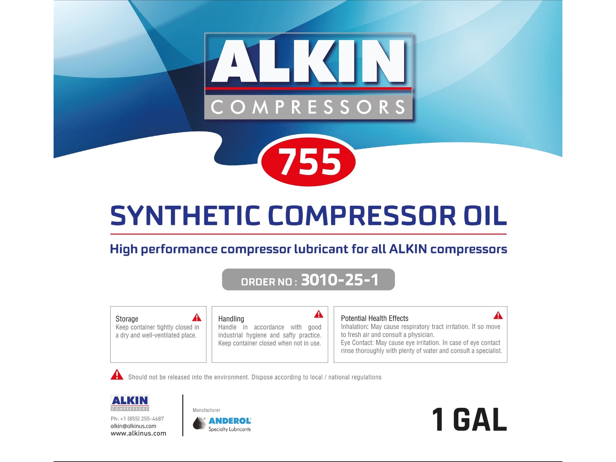 Alkin 755 1 Gallon Compressor Oil | Pyramyd AIR