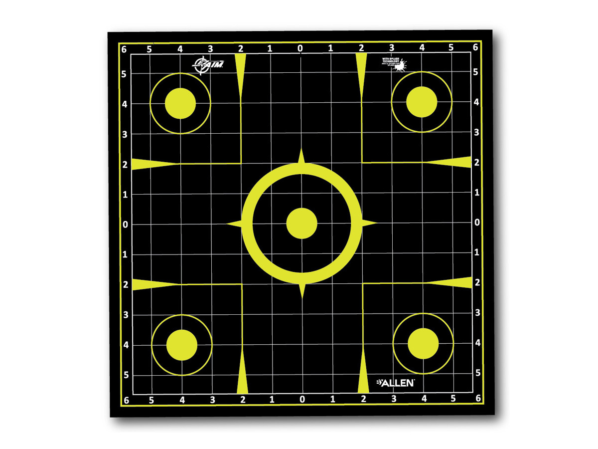 Allen Company EZ Aim Splash Sight-In Grid Target Roll, 12"x12", 8ct