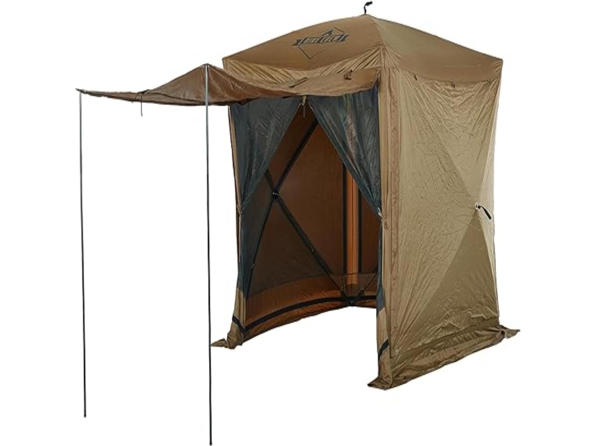 Hike Crew 6 x 6 Pop Up Gazebo, 4-Sided Outdoor Tent Canopy, Brown