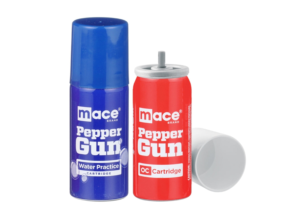 Mace Brand Pepper Gun Water and OC Refill Cartridges, 2.5 gram (0.08 oz)