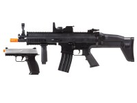 FN SCAR-L AEG Airsoft Rifle, FNS-9 Airsoft Pistol 6mm BB Battery