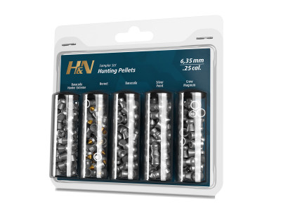 H&N Hunting Pellet Sampler .25, 5 Types