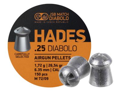 JSB Match Diabolo Hades, .25 Cal, 26.54gr, Hollowpoint, 150 ct