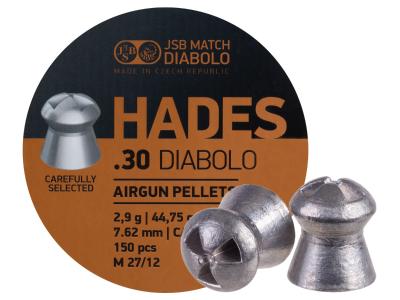 JSB Match Diabolo Hades, .30 Cal, 44.75gr, Hollowpoint, 150 ct