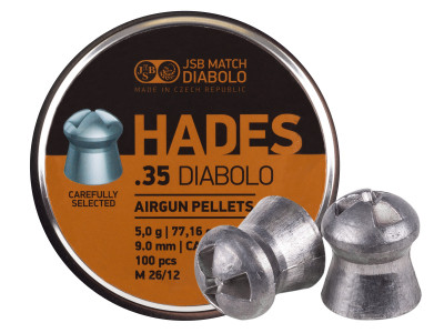 JSB Match Diabolo Hades, .35 Cal, 77.16gr, Hollowpoint, 100 ct