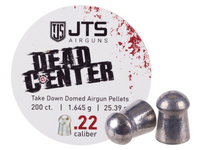 JTS Dead Center Precision .22 Cal, 25.39 Grain, Domed, 200ct