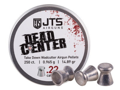 JTS Dead Center Precision .22 cal, 14.89 Grain, Wadcutter, 250ct, Blister Pack