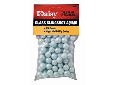 Daisy 1/2" High Visibility Glass Slingshot, 75ct