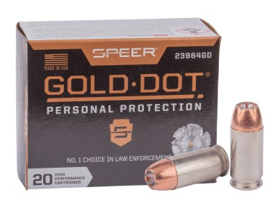 Speer .45 Auto Gold Dot Handgun Personal Protection, 185gr, 20ct