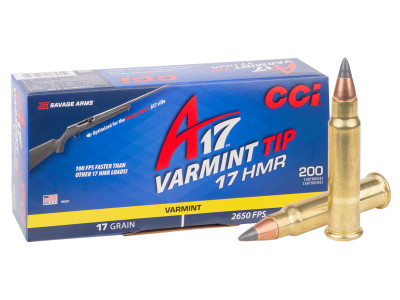 CCI .17 HMR A17 Varmint Tip, 17gr, 200ct