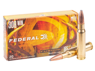 Federal .308 Winchester Fusion Rifle Soft Point, 165gr, 20ct