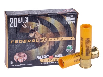 Federal Premium 20GA Freight Train Copper Sabot Slug 5/8oz, 5ct