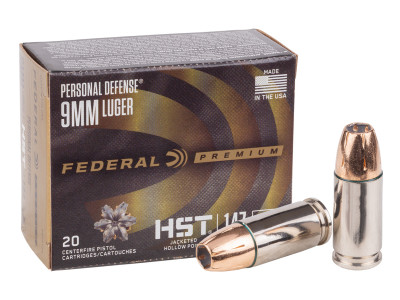 Federal Premium 9mm Luger Personal Defense HST, 147gr, 20ct