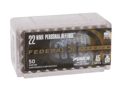 Federal Premium .22 WMR Personal Defense Punch Rimfire, 45gr, 50ct