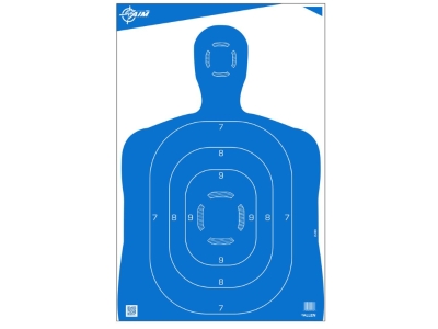 Allen EZ Aim Silhouette Paper Shooting Targets, 100-Pack, Blue