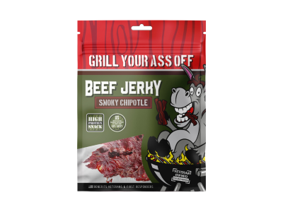 Grill Your Ass Off Smoky Chipotle Beef Jerky