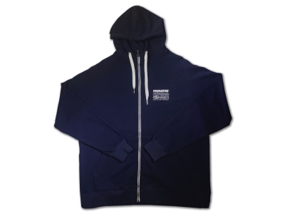 JSB Predator Hooded Sweatshirt All Cotton with Zipper, Blue, XXL